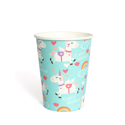 Unicorn Paper Party Cups - 16 Pack