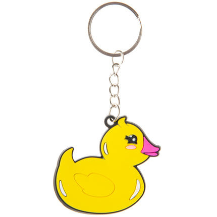 6 Colourful Duck Keychains