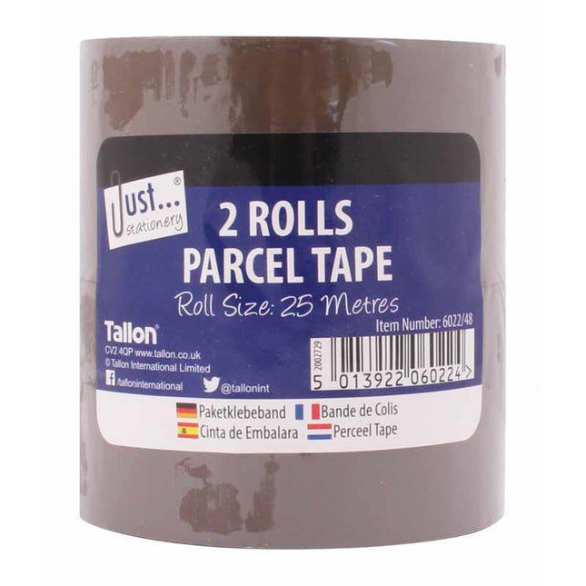 Brown Parcel Tape - 2 Pack