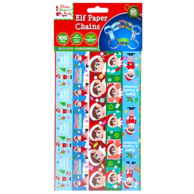 Christmas Elf Paper Chains - 100 Pack