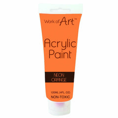 Neon Orange 12ml Acrylic Paint