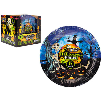 Halloween Paper Plates 9" - 8 Pack
