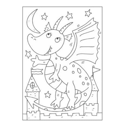 A4 Magical Creatures Colouring Book