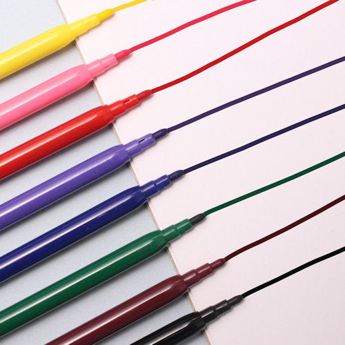 8 Fibre Tip Colouring Pens