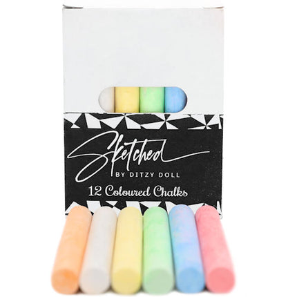 12 Coloured Chalks