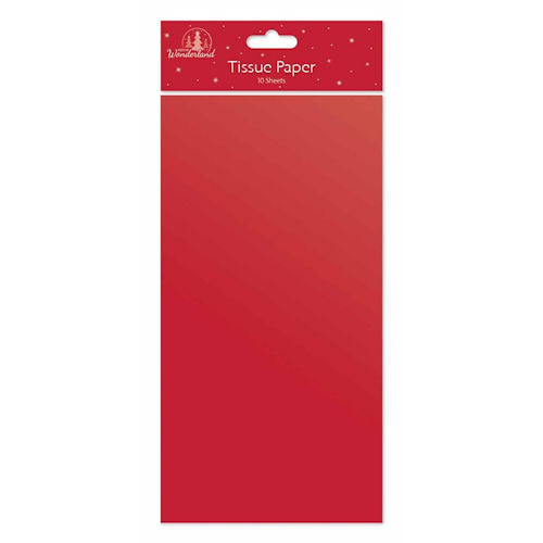 Christmas Red Tissue Paper - 10 Sheets