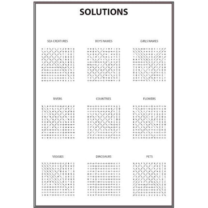 A4 Mega Large Print Modern Word Search Book