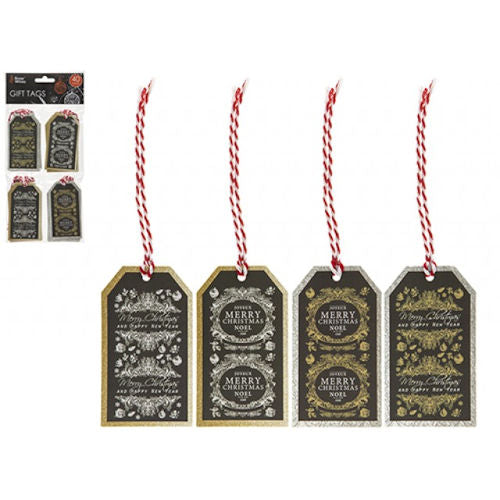 Printed Gift Tags - 40 Pack