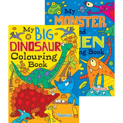 A4 Alien Monsters/Dinosaurs Colouring Book