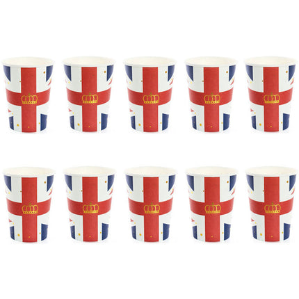 Union Jack Paper Cups - 10 Pack