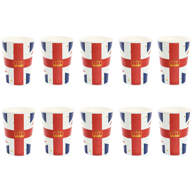 Union Jack Paper Cups - 10 Pack