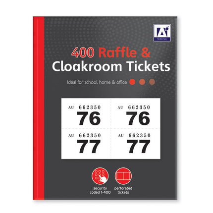 1-400 Cloakroom Tickets