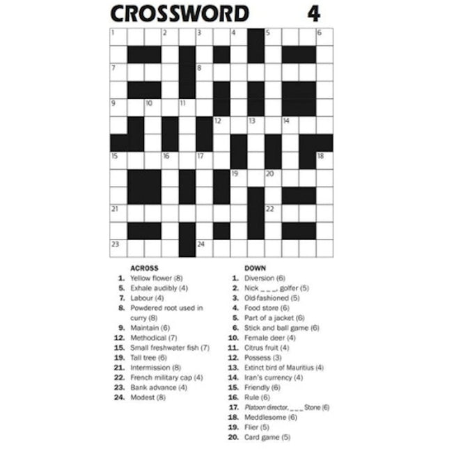 Travel Size Crossword Book