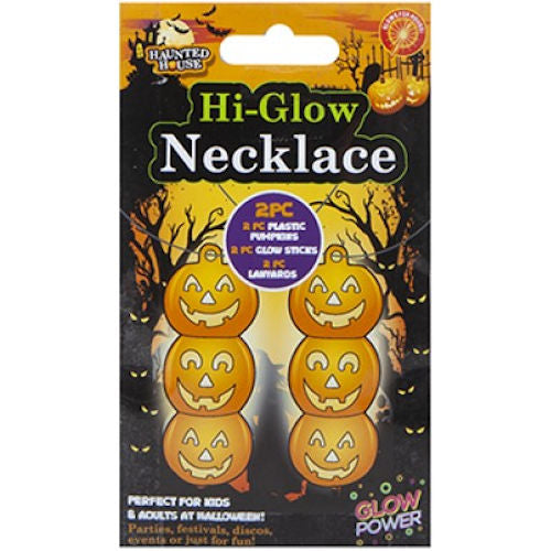 Hi Glow Pumpkin Necklace Halloween