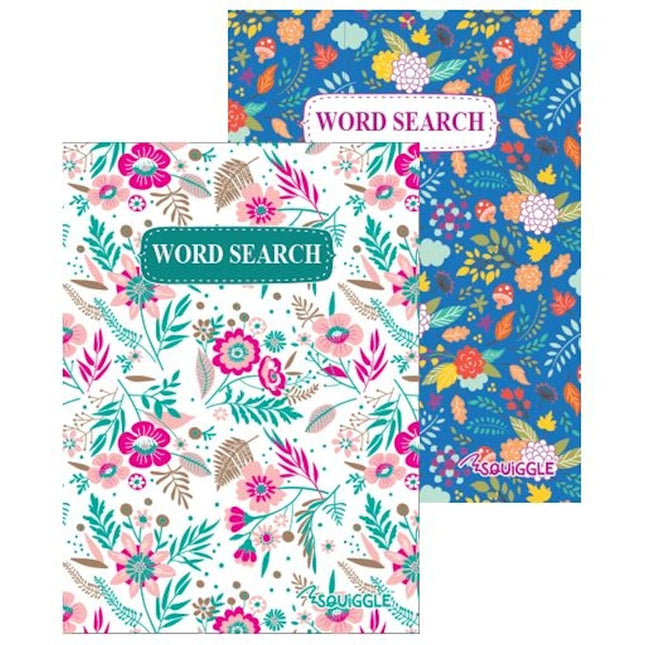 Pocket Sized Floral Word Search Book - Assorted