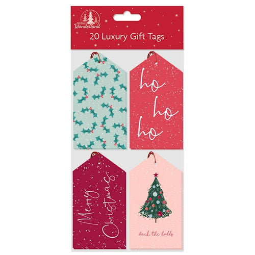 Christmas Contemporary Gift Tags - 20 Pack