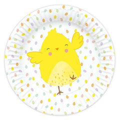 8 Easter Chick Paper Plates