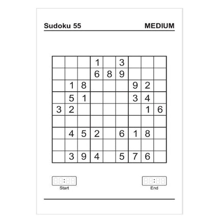 A4 Sudoku Puzzle Book