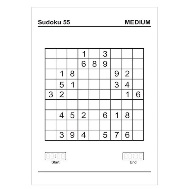 A4 Sudoku Puzzle Book