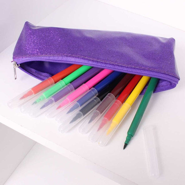 Brush Fibre Pens - 10 Pack