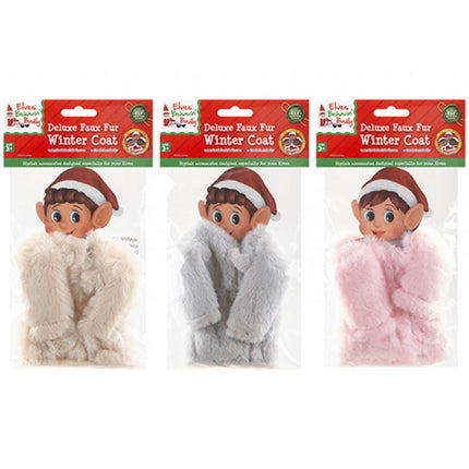 Fake Fur Coat for Naughty Elf - Assorted