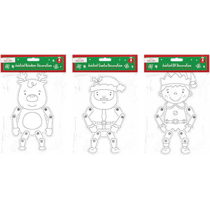 Christmas Jointed Card Decorations