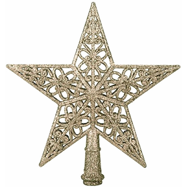 Champagne Tree Top Star - 20cm
