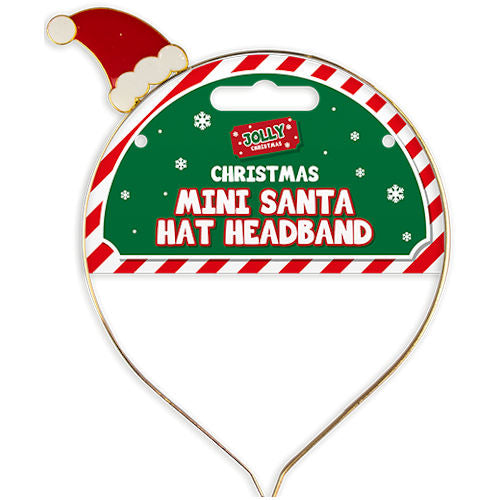 Mini Santa Hat Metal Headband