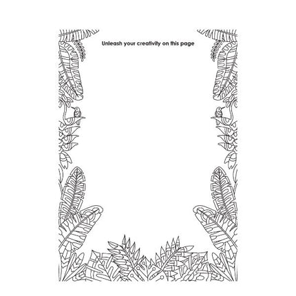 A4 Life in The Jungle Advanced Colouring Book