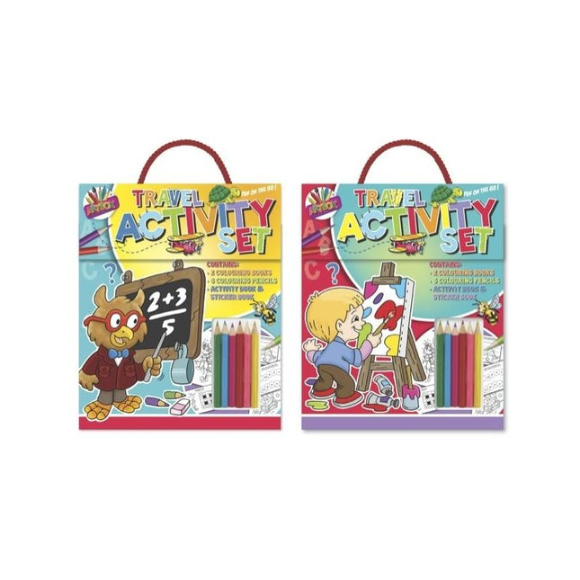 Children's Travel Colouring Activity Set - Assorted