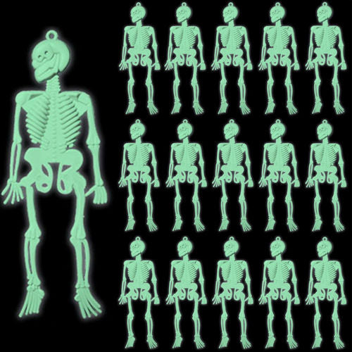 Glow in the Dark Skeletons - 16 Pack