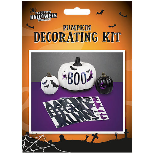 Halloween Pumpkin Decorating Sticker Kit