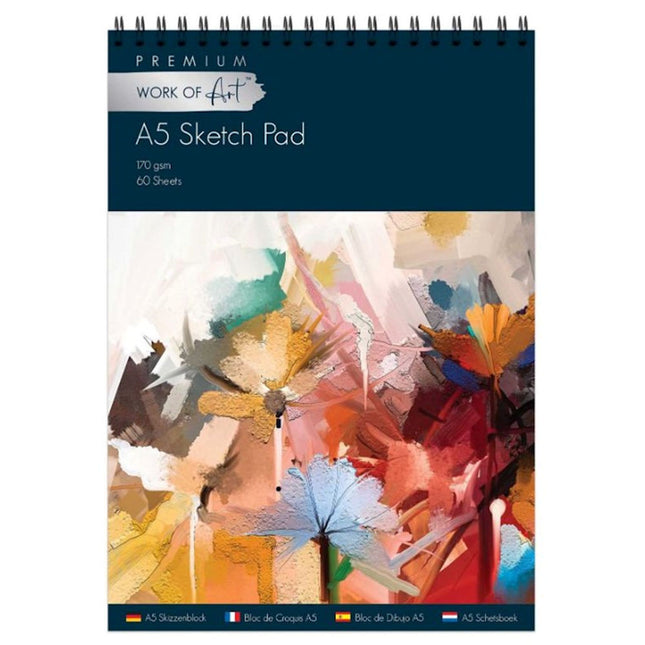 60 Sheet A5 Artists Sketch Pad