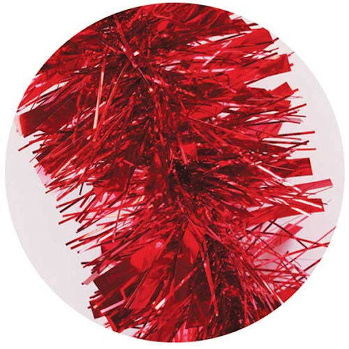 Red Christmas Chunky Tinsel