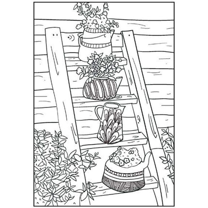 Peaceful/Tranquil A4 Advanced Colouring Book