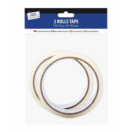 2 Clear Tape Rolls