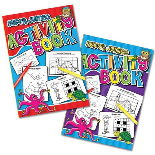 A4 Super Jumbo Activity Book - Assorted