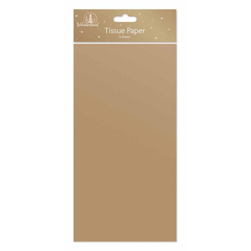 Christmas Gold Tissue Paper - 8 Sheets