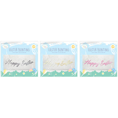 Foil Happy Easter Bunting