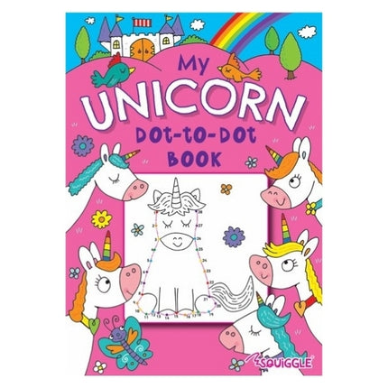 A4 Mermaid/Unicorns Dot-to-Dot Colouring Book