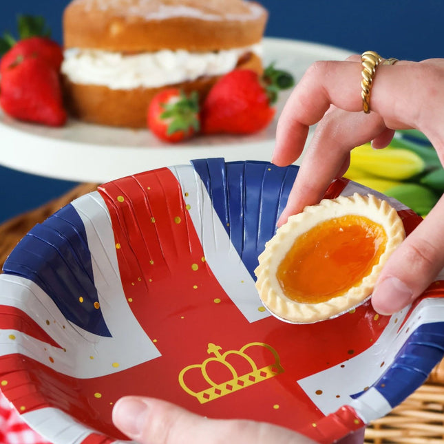 Union Jack 7.5'' Paper Bowls - 10 Pack