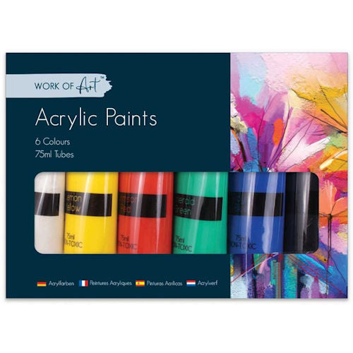 6 Acrylic Paints