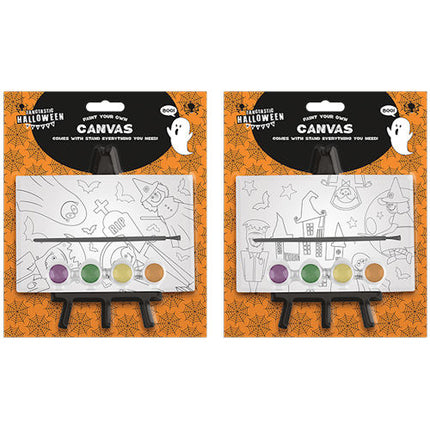 Halloween Paint Your Own Canvas & Stand