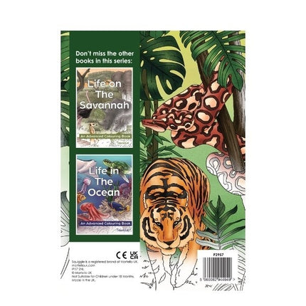 A4 Life in The Jungle Advanced Colouring Book