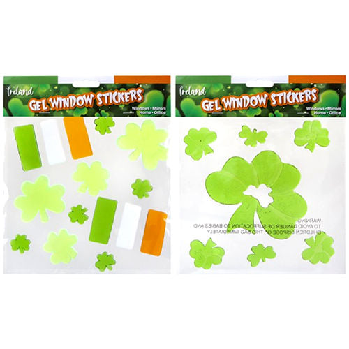 Ireland Gel Window Stickers - Assorted