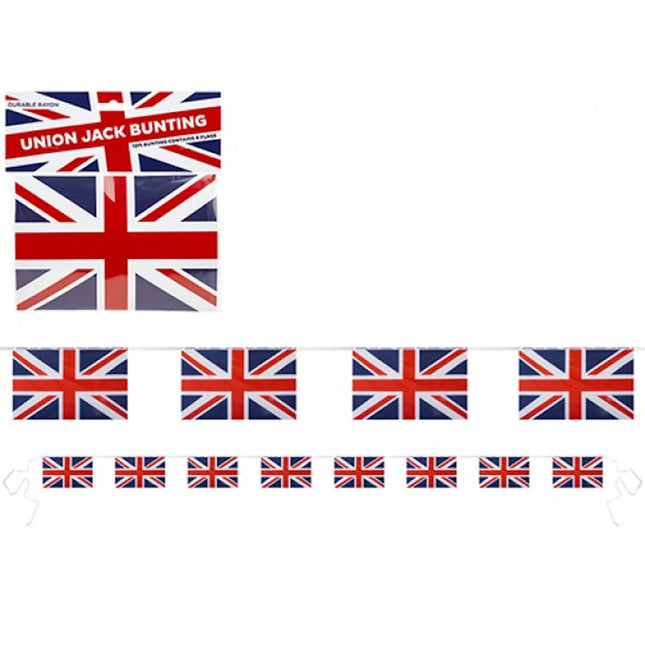 Union Jack Rayon Bunting 12ft