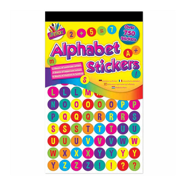 Alphabet Stickers - 750 Stickers