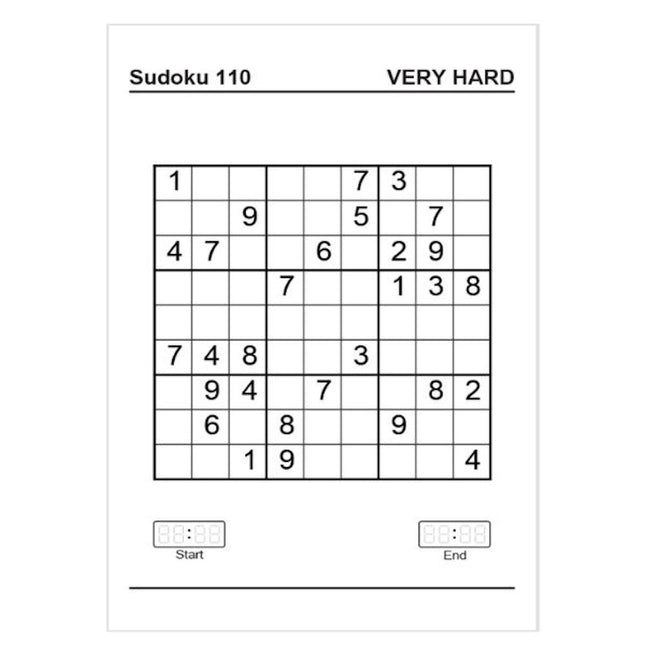 A4 Sudoku Puzzle Book