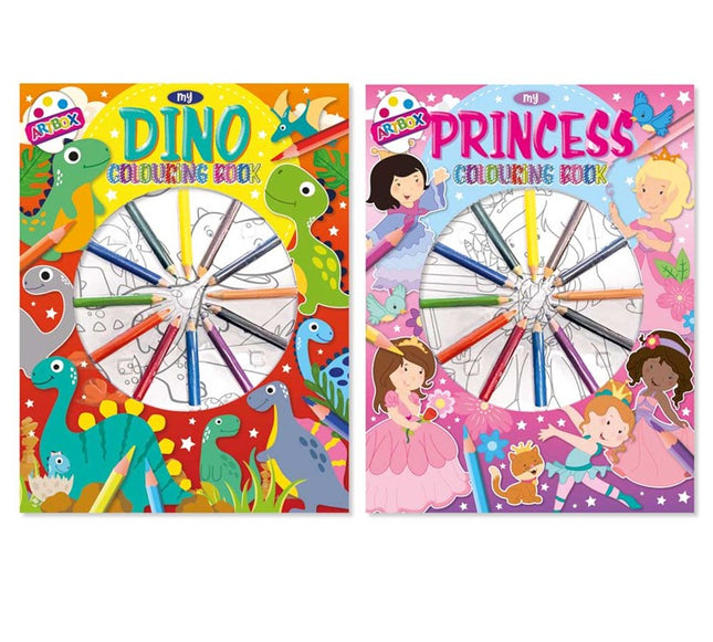Colouring Book & Pencils