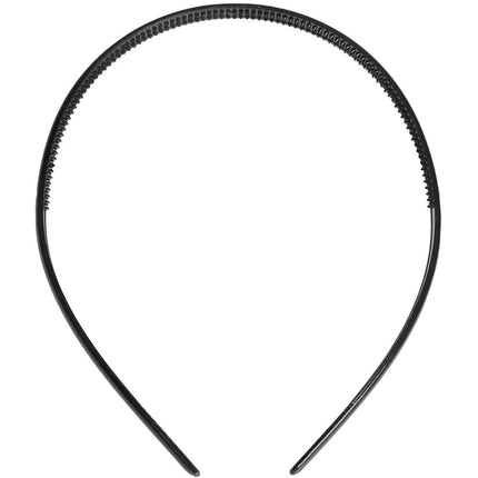 Black Plastic Hairbands - 3 Pack